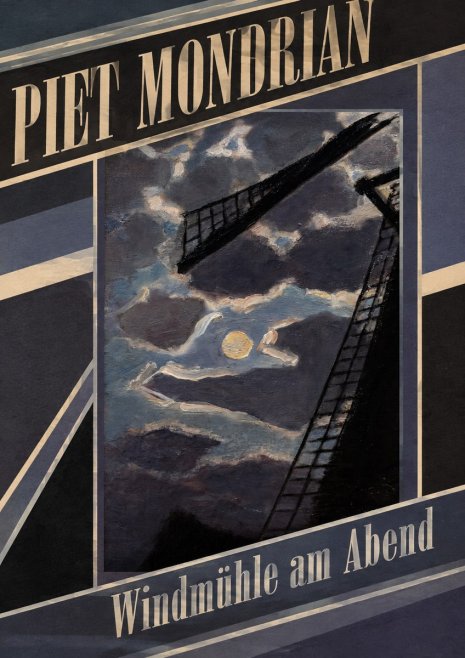 Piet Mondrian Windmühle Am Abend II No6 - Juliste