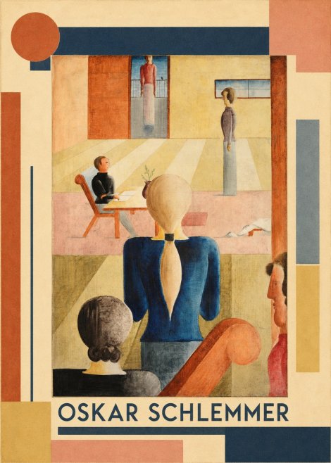 Oskar Schlemmer Composition with Figures No1 - Juliste