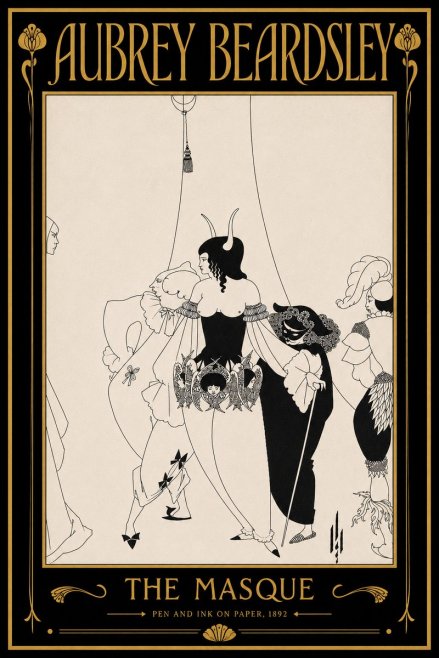 Aubrey Beardsley The Masque No6 - Juliste