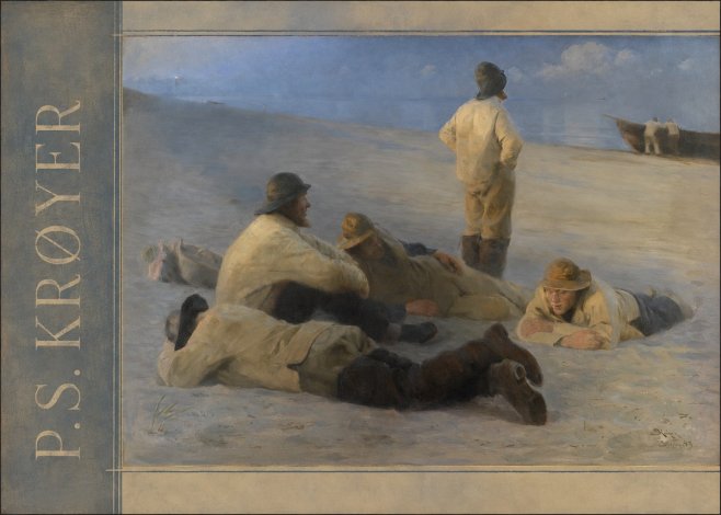 P.S. Krøyer Fishermen on Skagen Beach No2 - Juliste