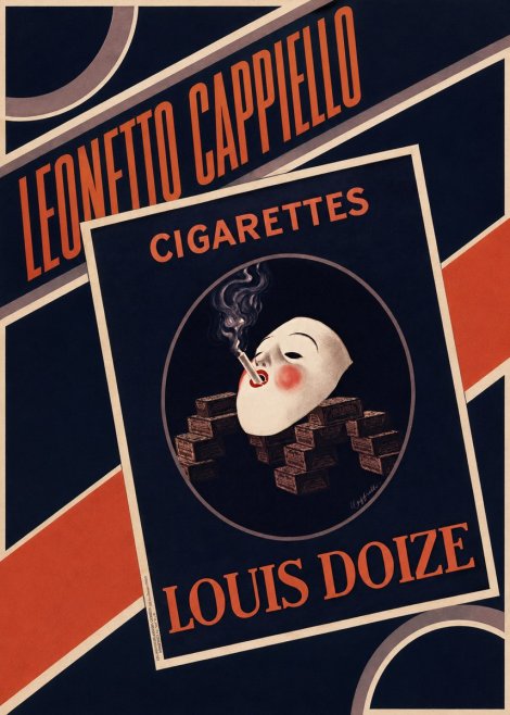 Leonetto Cappiello Cigarettes Louis Doize No4 - Juliste