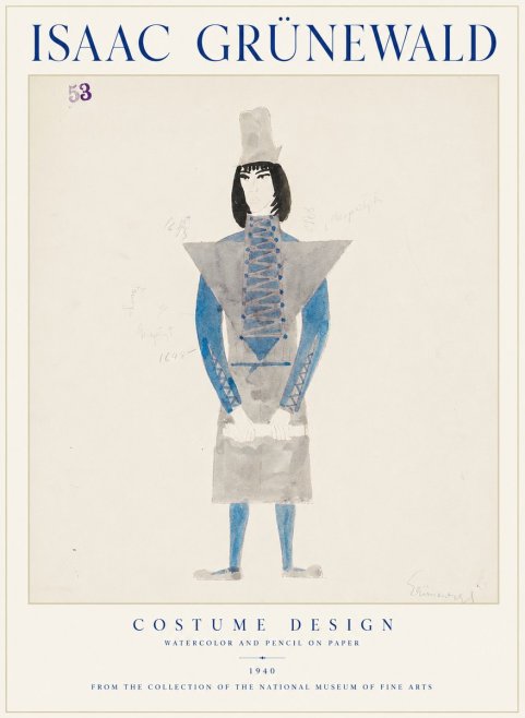 Isaac Grünewald Costume Design X No1 - Juliste