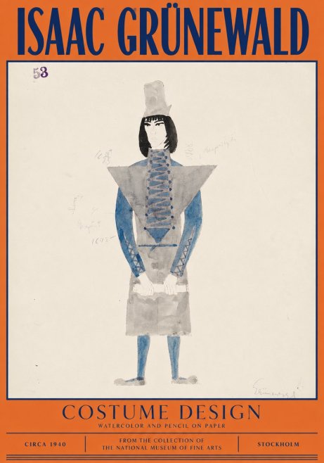 Isaac Grünewald Costume Design X No2 - Juliste