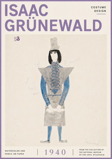 Isaac Grünewald Costume Design X No6 - Juliste