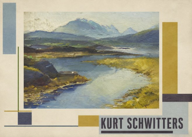 Kurt Schwitters Landschaft No3 - Juliste