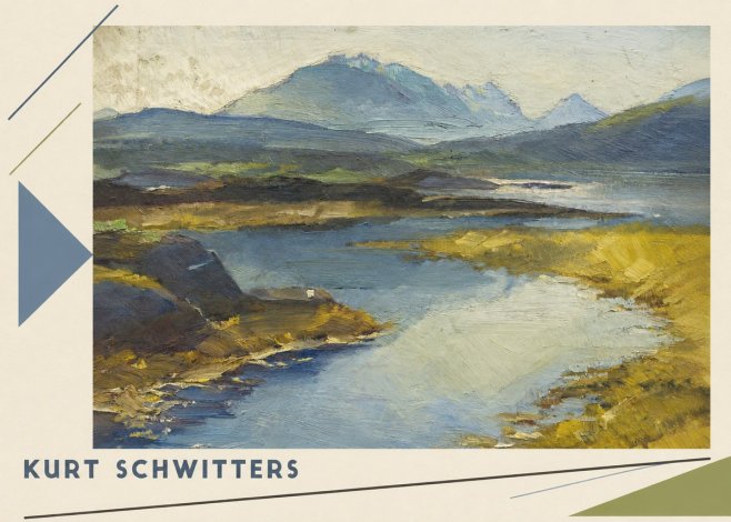 Kurt Schwitters Landschaft No4 - Juliste