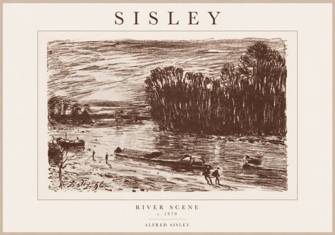 Sisley River Scene No1 - Juliste