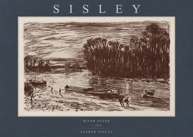 Sisley River Scene No2 - Juliste