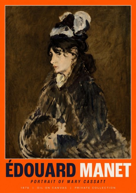 Édouard Manet Young Woman in a Hat V No3 - Juliste