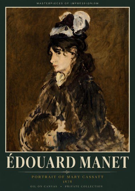Édouard Manet Young Woman in a Hat V No4 - Juliste