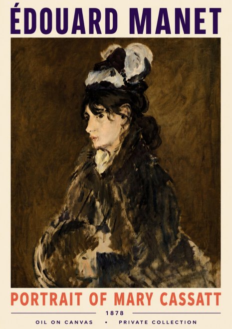Édouard Manet Young Woman in a Hat V No5 - Juliste