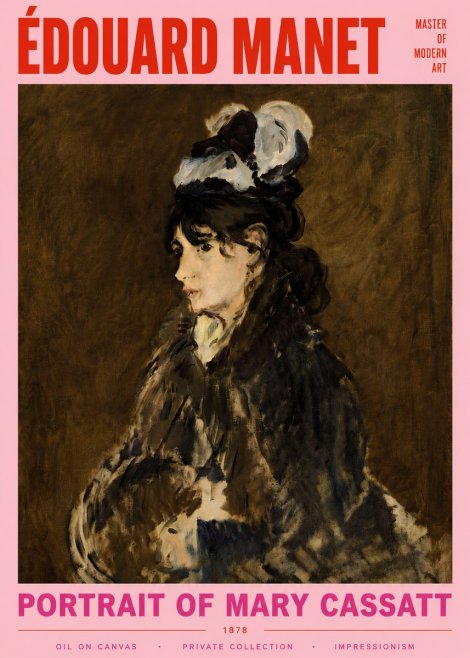 Édouard Manet Young Woman in a Hat V No6 - Juliste