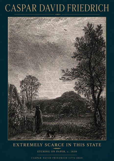 Caspar David Friedrich Extremely Scarce in This State No4 - Juliste