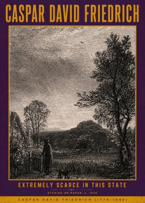 Caspar David Friedrich Extremely Scarce in This State No5 - Juliste
