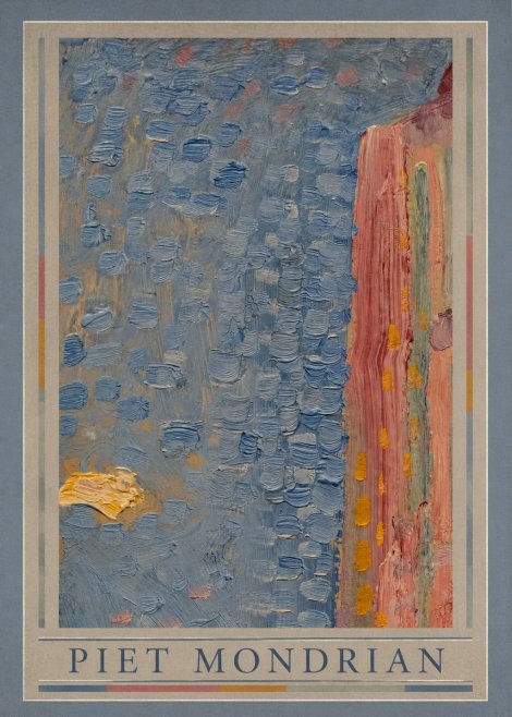 Piet Mondrian Façade in Sunlight No1 - Juliste