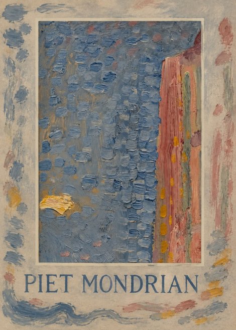 Piet Mondrian Façade in Sunlight No3 - Juliste
