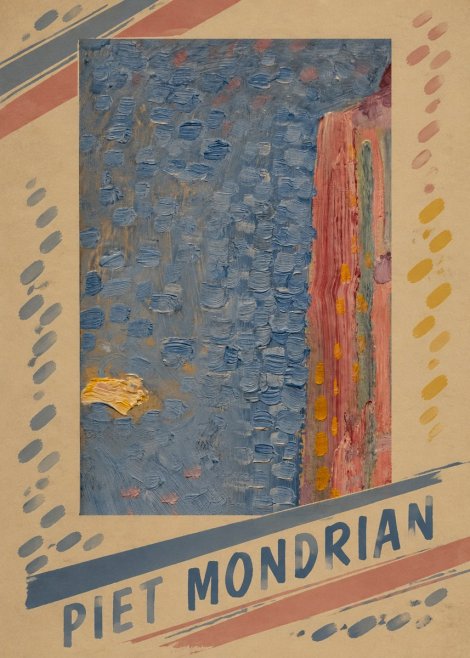 Piet Mondrian Façade in Sunlight No5 - Juliste