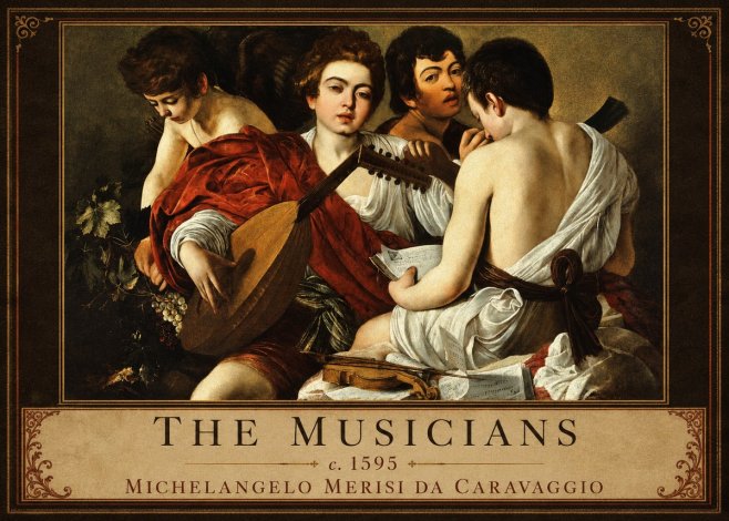 Michelangelo Merisi da Caravaggio The Musicians I No1 - Juliste