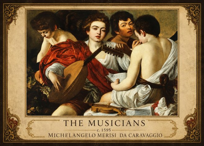 Michelangelo Merisi da Caravaggio The Musicians I No6 - Juliste