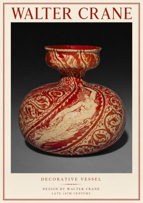 Walter Crane Decorative Vessel No1 - Juliste