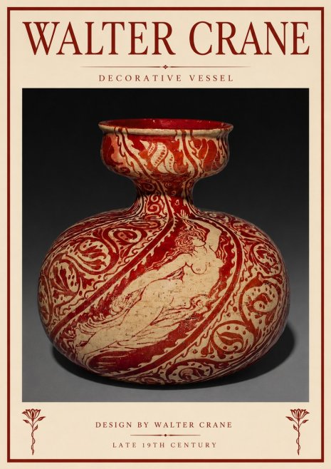 Walter Crane Decorative Vessel No3 - Juliste