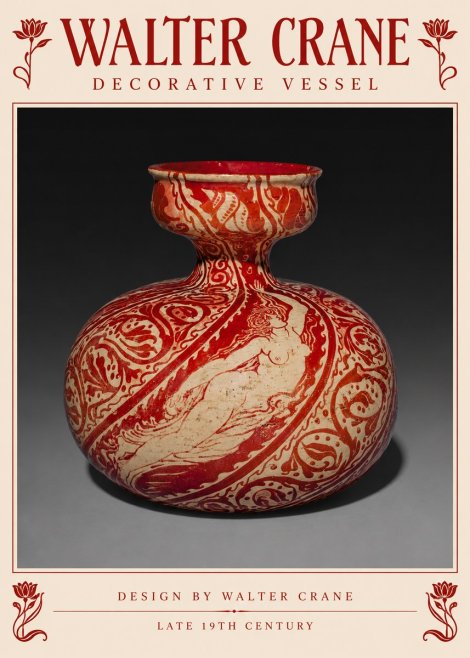 Walter Crane Decorative Vessel No5 - Juliste