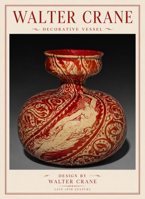 Walter Crane Decorative Vessel No6 - Juliste