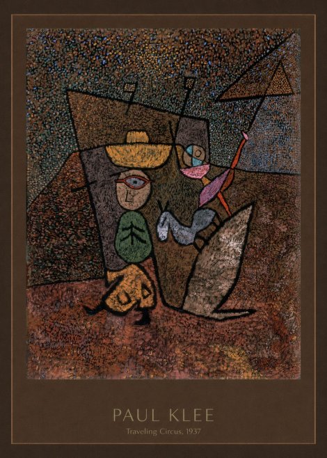Paul Klee Traveling Circus, 1937 No4 - Juliste