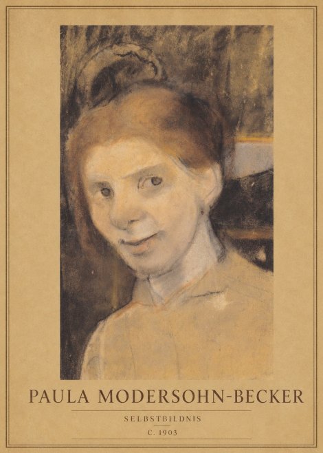 Paula Modersohn-Becker Selbstbildnis No1 - Juliste