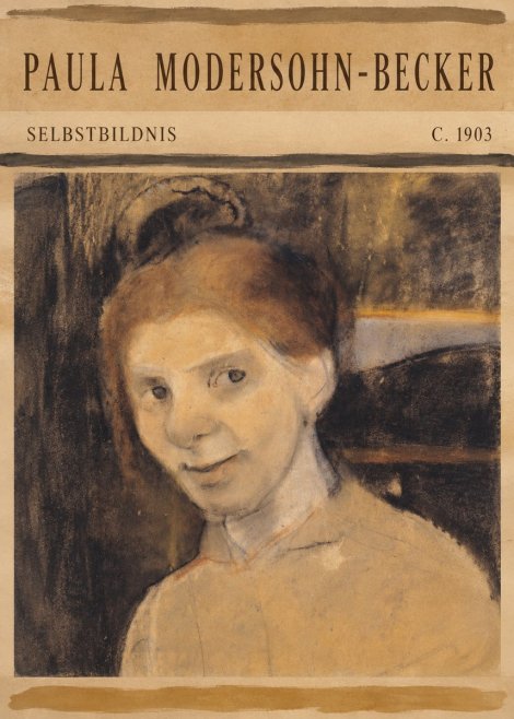 Paula Modersohn-Becker Selbstbildnis No5 - Juliste