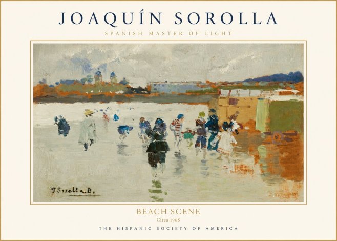 Sorolla Beach Scene No1 - Juliste