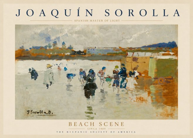 Sorolla Beach Scene No4 - Juliste