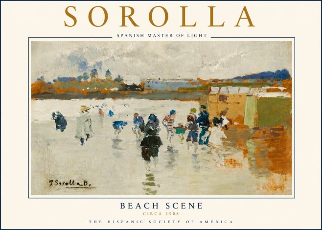 Sorolla Beach Scene No5 - Juliste