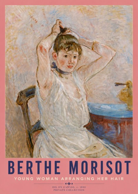 Berthe Morisot Young Woman Arranging Her Hair No5 - Juliste