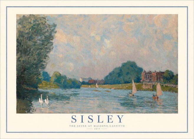 Sisley The River – Afternoon, 1877 No2 - Juliste