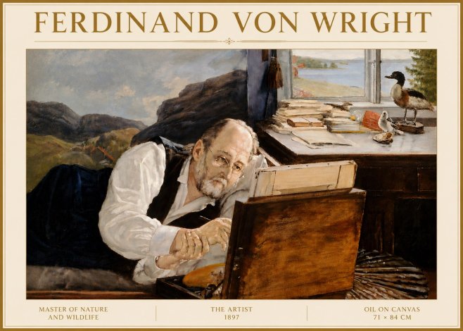 Ferdinand von Wright The Artist No5 - Juliste