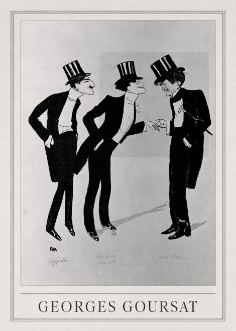 Georges Goursat Capiello, Francis De Croisset, Paul Hervieu No4 - Juliste