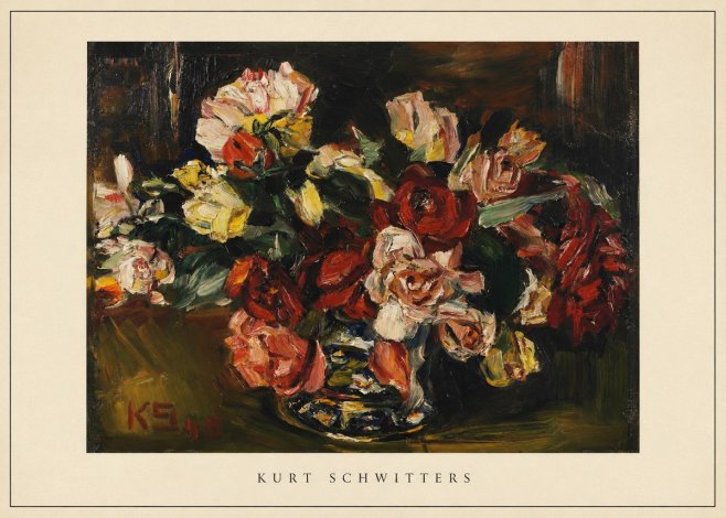 Kurt Schwitters Flower Still Life No4 - Juliste