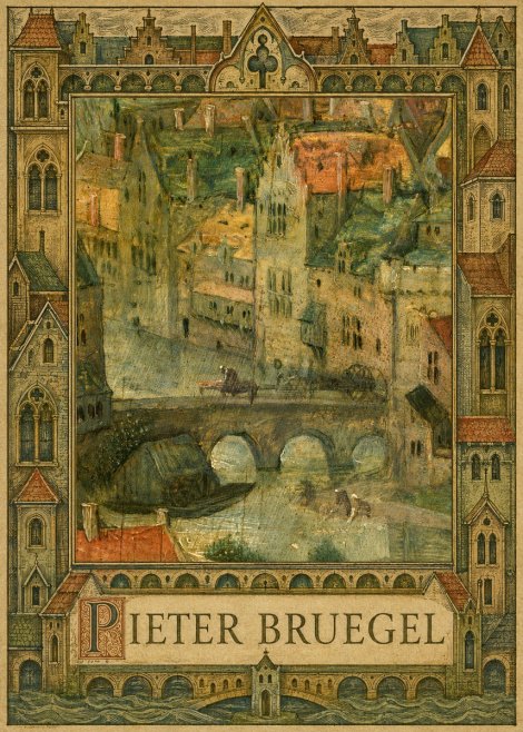 Pieter Bruegel Cityscape with Bridge No5 - Juliste
