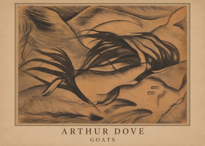 Arthur Dove Goats No3 - Juliste