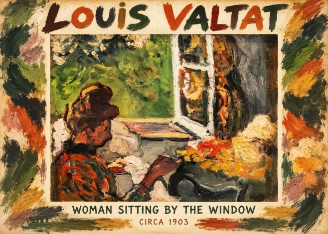 Louis Valtat Woman Sitting by the Window No1 - Juliste