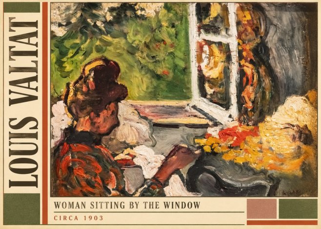 Louis Valtat Woman Sitting by the Window No2 - Juliste