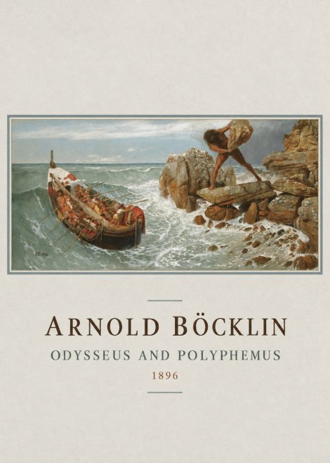 Arnold Böcklin Odysseus and Polyphemus No4 - Juliste