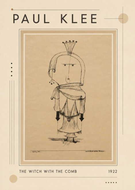 Paul Klee The Witch with the Comb No1 - Juliste