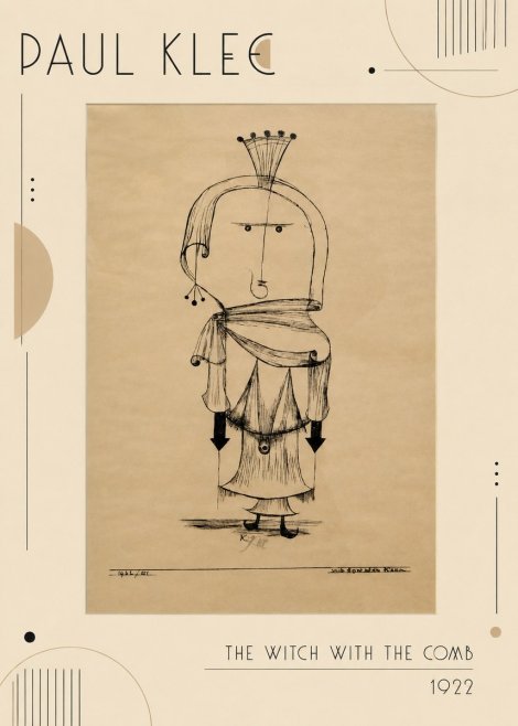 Paul Klee The Witch with the Comb No2 - Juliste