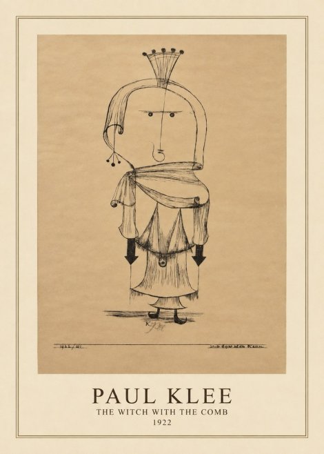 Paul Klee The Witch with the Comb No4 - Juliste