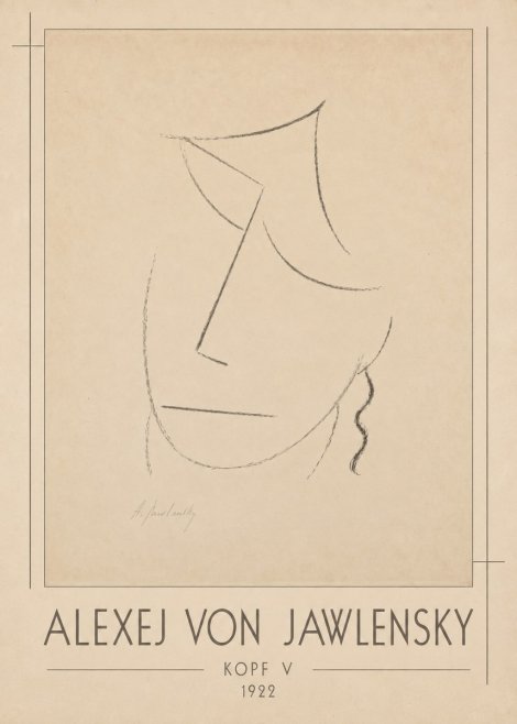 Alexej von Jawlensky Kopf V No1 - Juliste