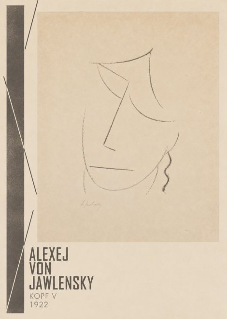Alexej von Jawlensky Kopf V No2 - Juliste