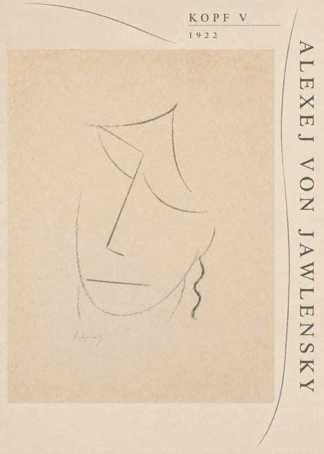 Alexej von Jawlensky Kopf V No5 - Juliste
