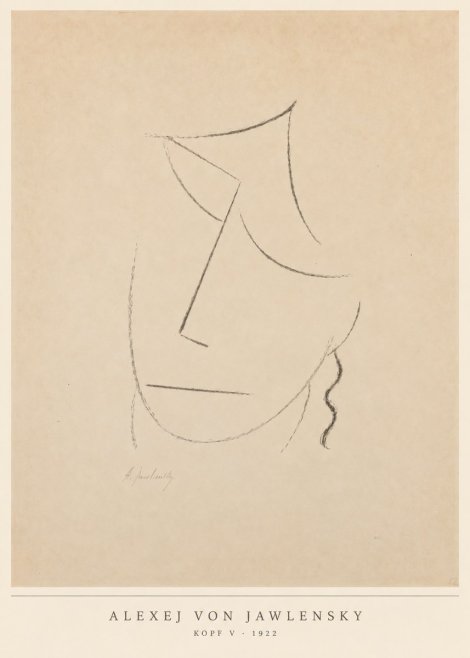 Alexej von Jawlensky Kopf V No6 - Juliste